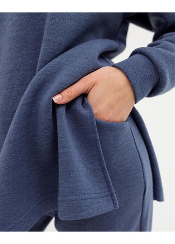 Костюм жіночий теплий трикотаж XL джинс No Brand (369012262)