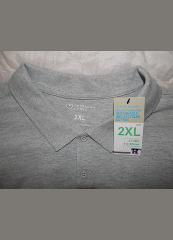 Серая мужская футболка поло оригинал р.56 112fm батал Primark