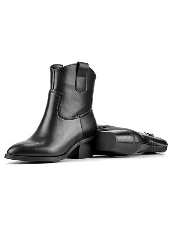 Чорні шкіряні черевики козаки Stilli (280907163)
