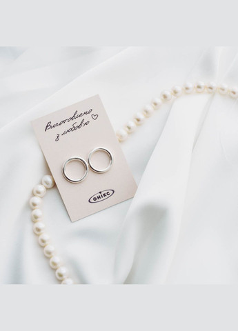 Серебряные серьги Круговорот 1.4 см 122491 Oniks (264644549)