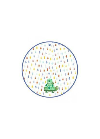 Белая детский дождевик черепашки, р.s () Djeco DD04673