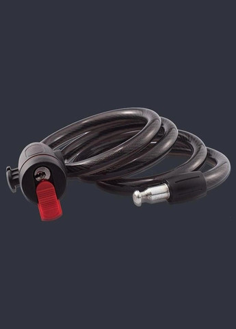 Велосипедний замок тросовий з кріпленням 12 мм x 0.9 м Black (30050515) PT (342122393)