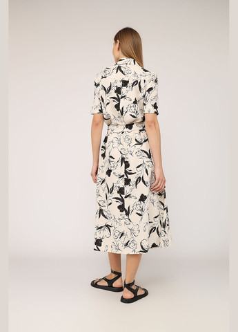 Молочное платье-рубашка женское цвет молочный cb-00277537 Yuki