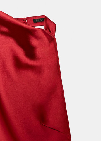 Червона сукня Zara однотонна