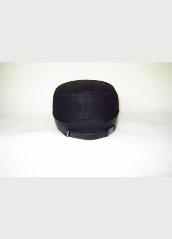 Мужская зимняя из натуральной кожи черная на натуральном мехе DAVANI 00533 No Brand кепка немка (315702920)