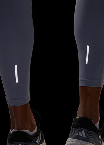 Серые демисезонные леггинсы для бега dailyrun 7/8 adidas