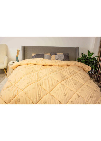 Зимова ковдра полуторна з овечою вовою 140*210 см, 350 гр/м2 гіпоалергенна DREAM WOOL Бежевий (38660140210) ТЕП (368376257)