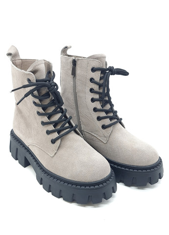 Жіночі черевики зимові сірі замшеві II-11-17 24 см (р) It is (259299431)