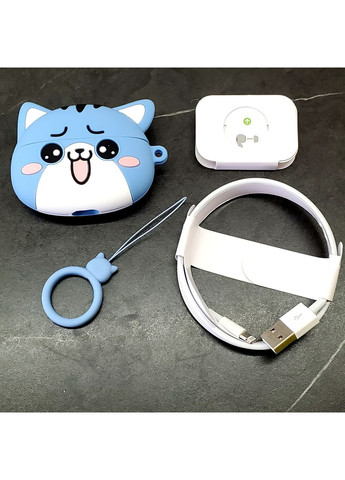 Бездротові Блютуз-навушники EW48 котик 300 мА·год 4 години синій Hoco (353497648)