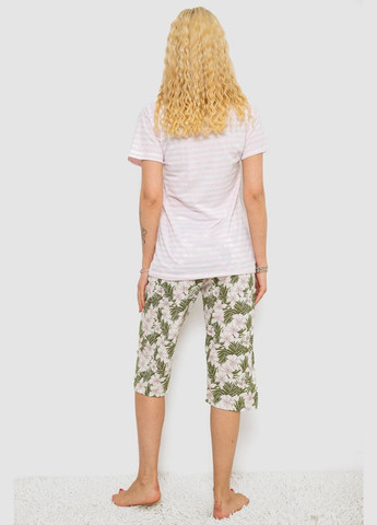 Зеленая всесезон пижама женская с принтом Fashion