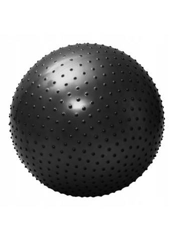 Мяч для фитнеса (фитбол) 65 см массажный AntiBurst Black 4FIZJO 4FJ0618 (292324207)