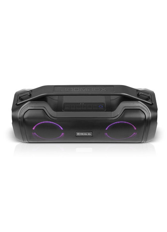 Колонка X-747 Black (50Вт, Bluetooth, AUX, microSD, 2х3600мА*ч) Real-El (333824436)