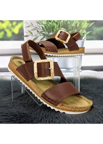 Босоніжки жіночі шкіряні з пряжкою Inblu (332018027)