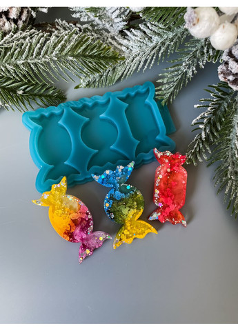 3в1 набор конфет без отверстия молд для игрушек из эпоксидной смолы на елку силиконовая форма для смолы No Brand (370567048)
