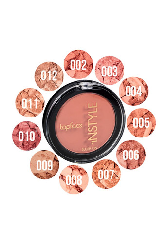 Румяна для лица TopFace InStyle On № 01 № 10 Blush (361377170)