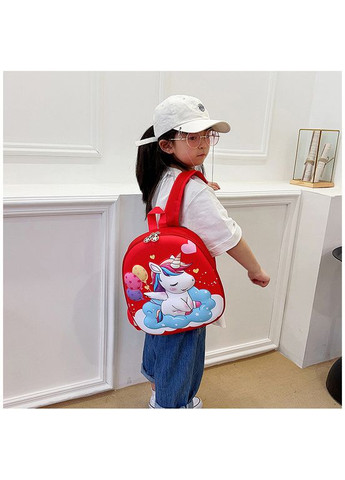 Рюкзак детский каркасный дошкольный с единорожкой 30*27*8 см No Brand (317183440)