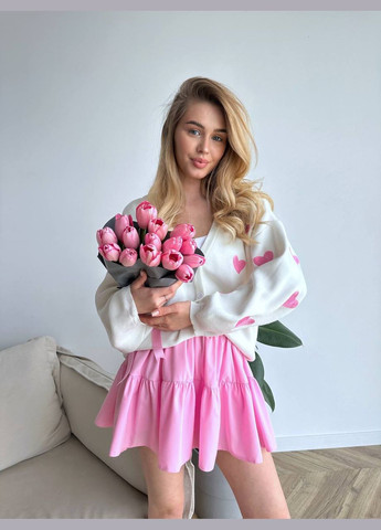 Светло-розовый демисезонный кардиган Vakko