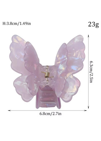 Заколка-крабик бабочка с двойными крылышками China (356567239)