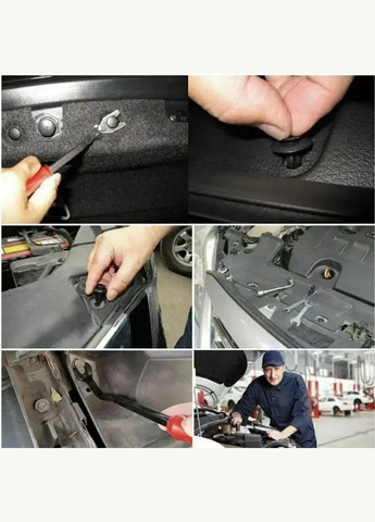 Набор клипс для салона авто 620 шт в кейсе универсальные автокрепления пистоны + съемник (R051373) Icar (349843548)