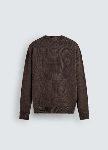 Коричневый зимний свитер Zara