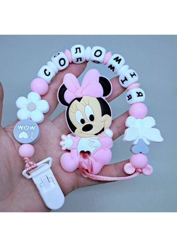 Іменний силіконовий гризунець для малюка, Персоналізований гризунець із харчового силікону No Brand (364195472)