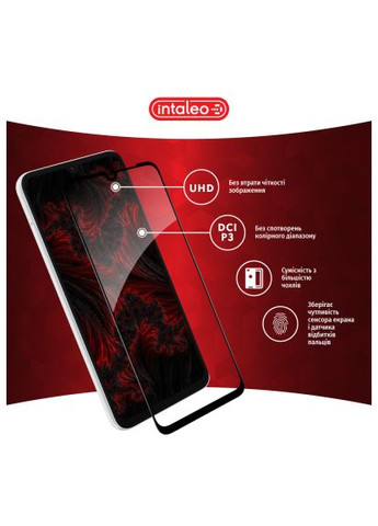 Стекло защитное (1283126578328) Intaleo Full Glue Samsung A05 Black (366522261)