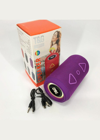 Bluetooth колонка портативная TG656 FM-радио, мощная переносная акустическая колонка. Цвет: лиловый No Brand (359474639)