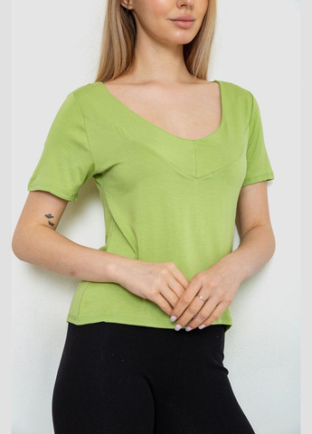 Світло-зелена літня футболка-топ жіноча Ager 186R511