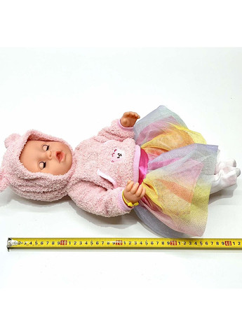 Пупс функциональный Чудо Малыш пьет-писает в комплекте горшок бутылочка соска подгузник 43 см с аксессуарами (BL242F-DM-UA) Yale Baby (361854820)