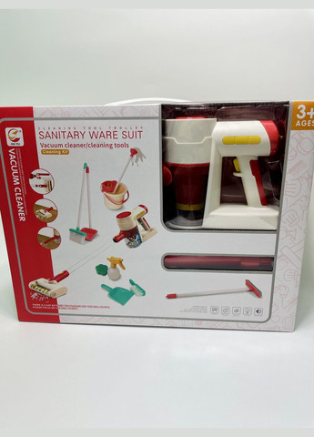 Пилосос 8005 (12) вакуумний, звук, мелодія, додаткова насадка, швабра, совок, щітка, губка, відро, в коробці No Brand (322138817)