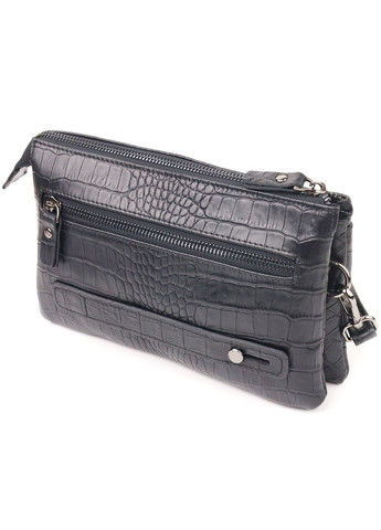 Превосходный клатч для мужчин из натуральной фактурной кожи с тиснением под крокодила 21556 Canpellini (302804028)