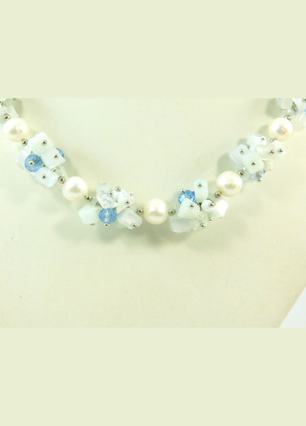 Эксклюзивное ожерелье "Голубая роса" Жемчуг Fursa fashion (322315955)