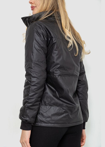 Черная демисезонная куртка женская демисезонная, цвет черный, Ager