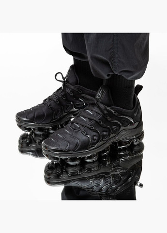 Кроссовки женские Nike Air VaporMax Plus Triple Black 924453-004 Найк Аир Вапормакс No Brand белые демисезоны (362206588)