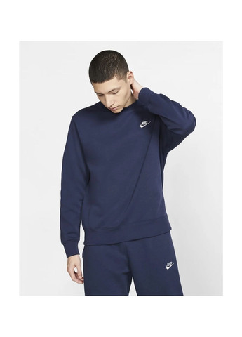 Свитшот мужской M NSW CLUB CRW BB Blue Nike (364837762)