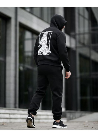 Тактичний чоловічий зимовий костюм на флісі Only guns чорний No Brand