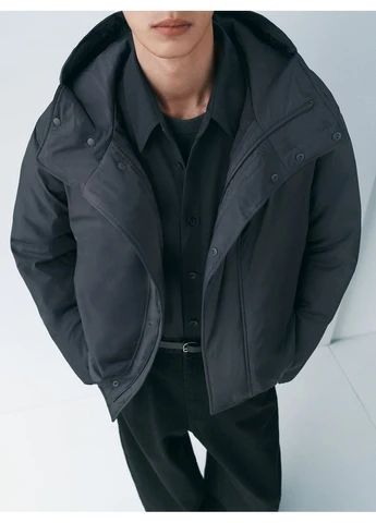 Темно-серая куртка puffertech (480064) Uniqlo