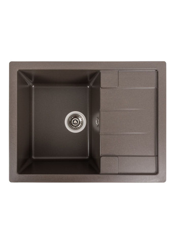 Гранитная мойка для кухни INTENSO 6550 матовая Темная скала Valeso (358059690)