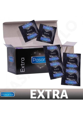 Презервативи потовщені Extra Condoms з додатковим лубрикантом, 52 мм (ціна за 6 шт.) Pasante (289868556)