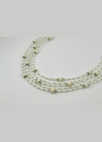 Эксклюзивные бусы "Зимнее кружево" Коралл белый рис Fursa fashion (322313665)