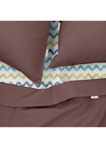 Євро постіль з простирадлом на гумці Mousse CS7 200х220 см Cosas (307474983)