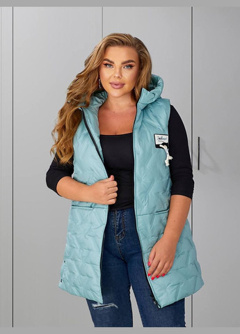 Женская жилетка с капюшоном цвет черный New Trend (304646813)