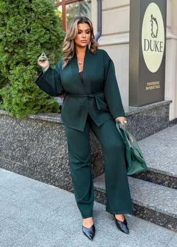 Костюм-кімоно жіночий діловий оверсайз фасону (кімоно + брюки) No Brand (356174380)