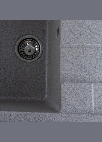 Гранитная мойка для кухни 6550 INTENSO матовая Серая Valeso (336937428)