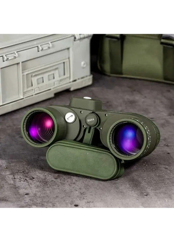 Потужний морський бінокль Boshile HD 10х50 із компасом (Зелений) No Brand (332637018)