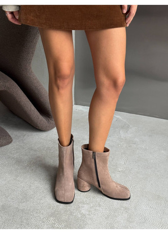 Темно-бежевые ботильоны "barefoot" No Brand