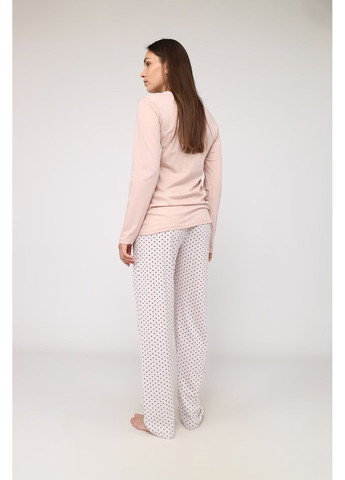 Розовая пижама с штанами женская цвет розовый цб-00285829 Yuki
