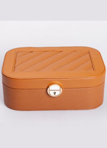 Ящик-органайзер для украшений с замком 26х18х9,5 см, терракот Yiwu (324069774)