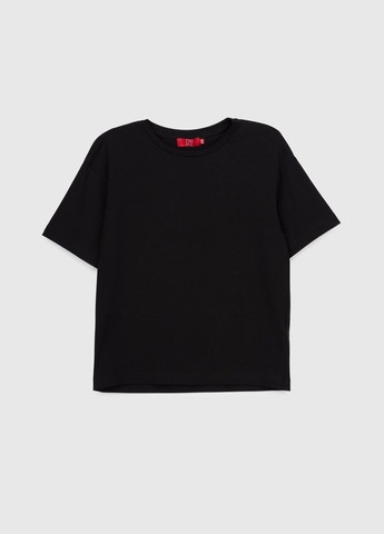 Костюм однотонный женский CTM WBC02312 футболка + шорты Черный shop (2000989912323) LAWA (337310966)