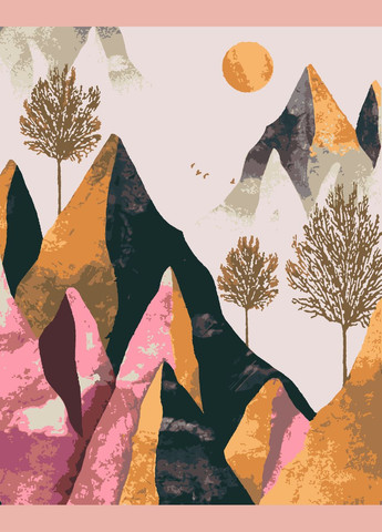 Картина за номерами Мерехтливі скелі 40x50 см (RB-0608) Riviera Blanca (303136317)